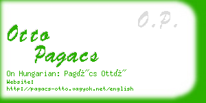 otto pagacs business card